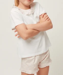 minnow Girls T-Shirt And Short Set Antique Floral Clearance