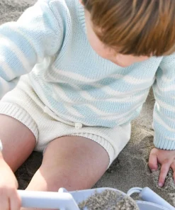 minnow Knit Sweater Mint And Cream Stripe Discount