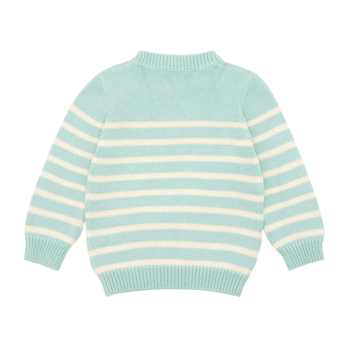 minnow Knit Sweater Mint And Cream Stripe Discount