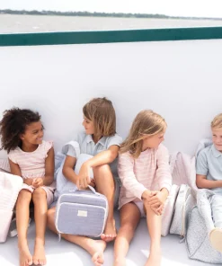 minnow Lunchbox Navy Stripe New