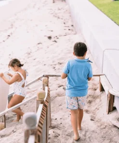 minnow X Daphne Oz Boys Boardie Wild Bloom Floral Hot