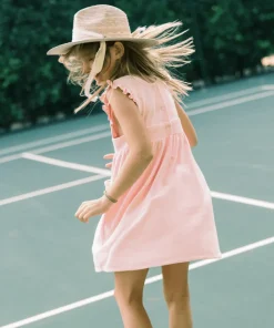 minnow X Daphne Oz Girls Terry Ruffle Dress Strawberries And Cream Fashion
