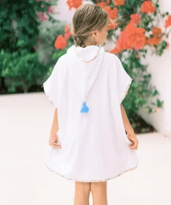 minnow X Daphne Oz Unisex French Terry Pixie Hooded Coverup | Swim White Outlet