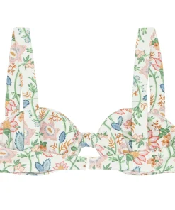 minnow X Daphne Oz Women's Gathered Bikini Top Wild Bloom Floral Online