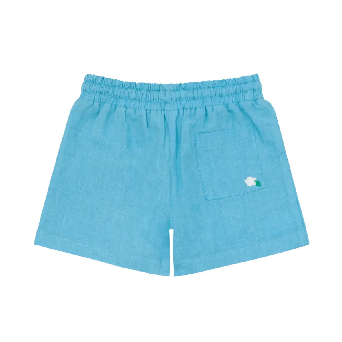 minnow X Fanm Mon Boy's Linen Short Lagoon Discount