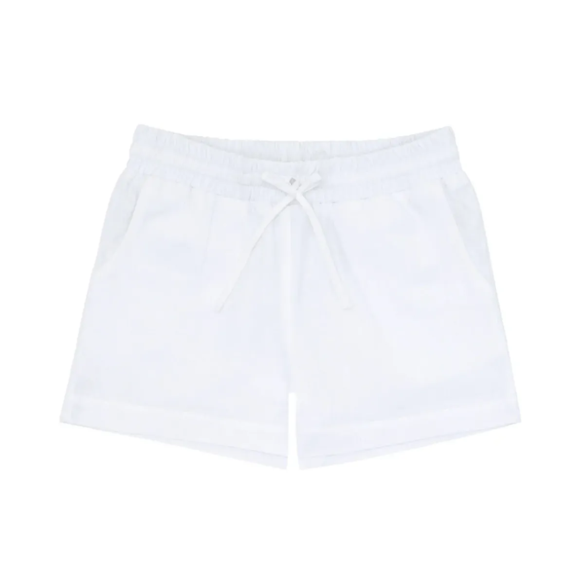 minnow X Fanm Mon Boy's Linen Short Coconut Grove White Hot
