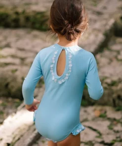 minnow X Fanm Mon Girl's Rashguard One Piece Lagoon Online