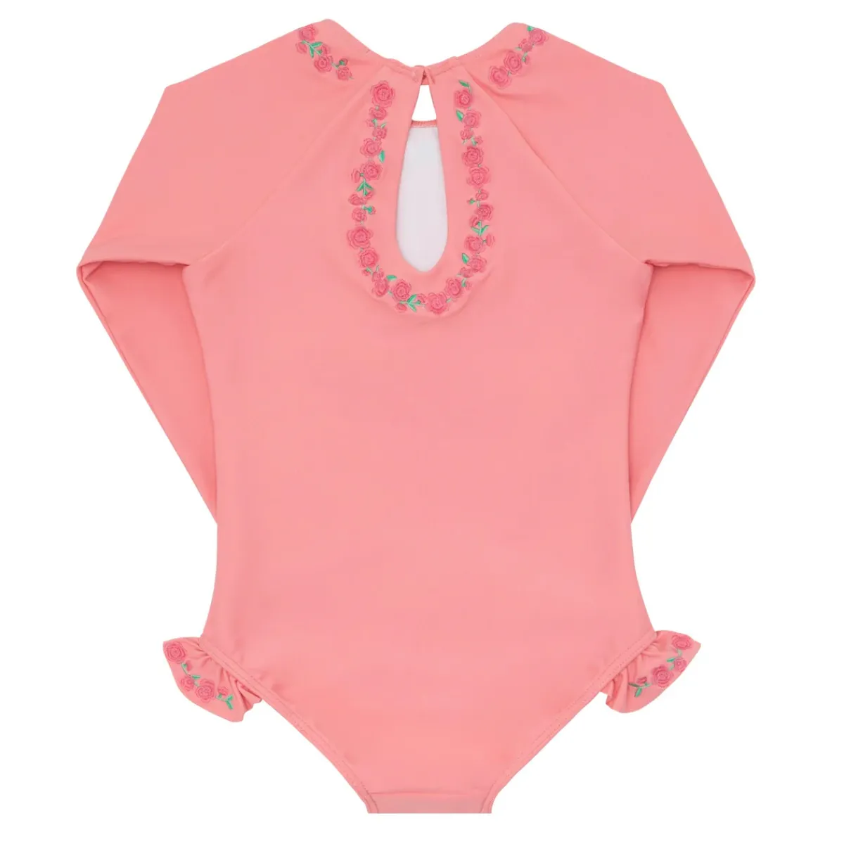 minnow X Fanm Mon Girl's Rashguard One Piece Hibiscus New