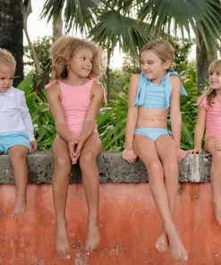 minnow X Fanm Mon Girl's Tie Knot Bikini Lagoon Sale