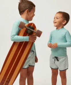 minnow X Sister Parish Boys Boardie Sea Leaf New