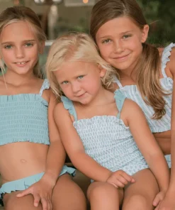 minnow X Sister Parish Girls Smocked One Piece Sea Leaf Discount