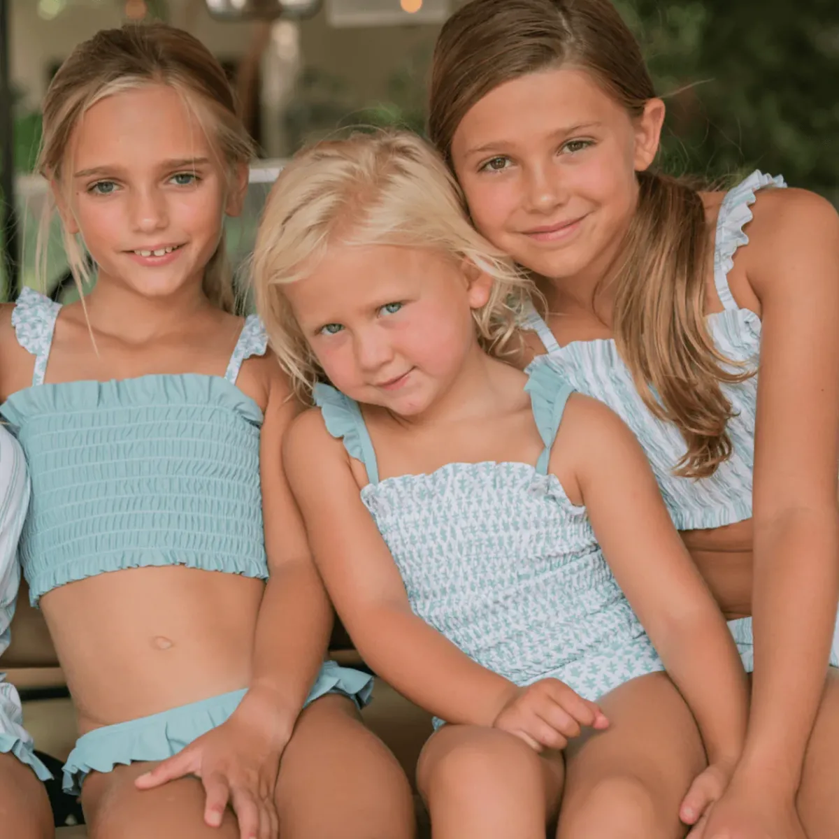 minnow X Sister Parish Girls Smocked One Piece Sea Leaf Discount