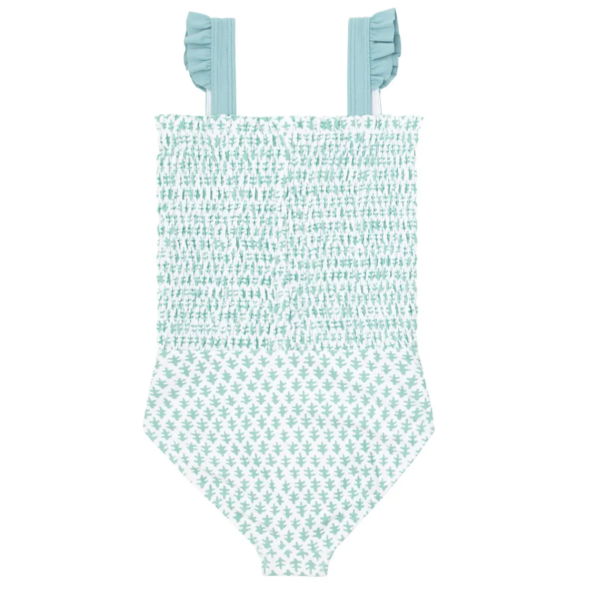 minnow X Sister Parish Girls Smocked One Piece Sea Leaf Discount