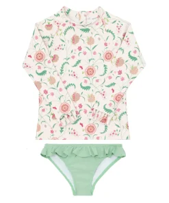 minnow X Sister Parish Girls Rashguard Set Cloister Botanical Fashion