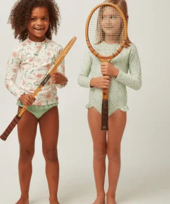 minnow X Sister Parish Girls Rashguard Set Cloister Botanical Fashion