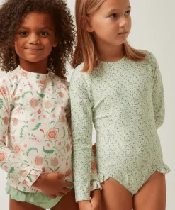 minnow X Sister Parish Girls Rashguard Set Cloister Botanical Fashion