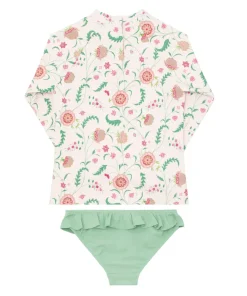 minnow X Sister Parish Girls Rashguard Set Cloister Botanical Fashion