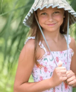 minnow X Sister Parish Girls Smocked One Piece Cloister Botanical New