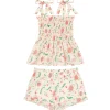 minnow X Sister Parish Girls Smocked Short Set Cloister Botanical Sale