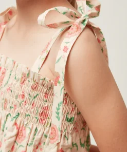 minnow X Sister Parish Girls Smocked Short Set Cloister Botanical Sale