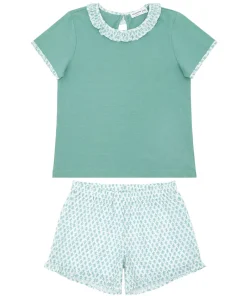 minnow X Sister Parish Girls T-Shirt And Short Set Sea Leaf Online