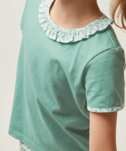 minnow X Sister Parish Girls T-Shirt And Short Set Sea Leaf Online