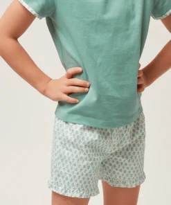 minnow X Sister Parish Girls T-Shirt And Short Set Sea Leaf Online