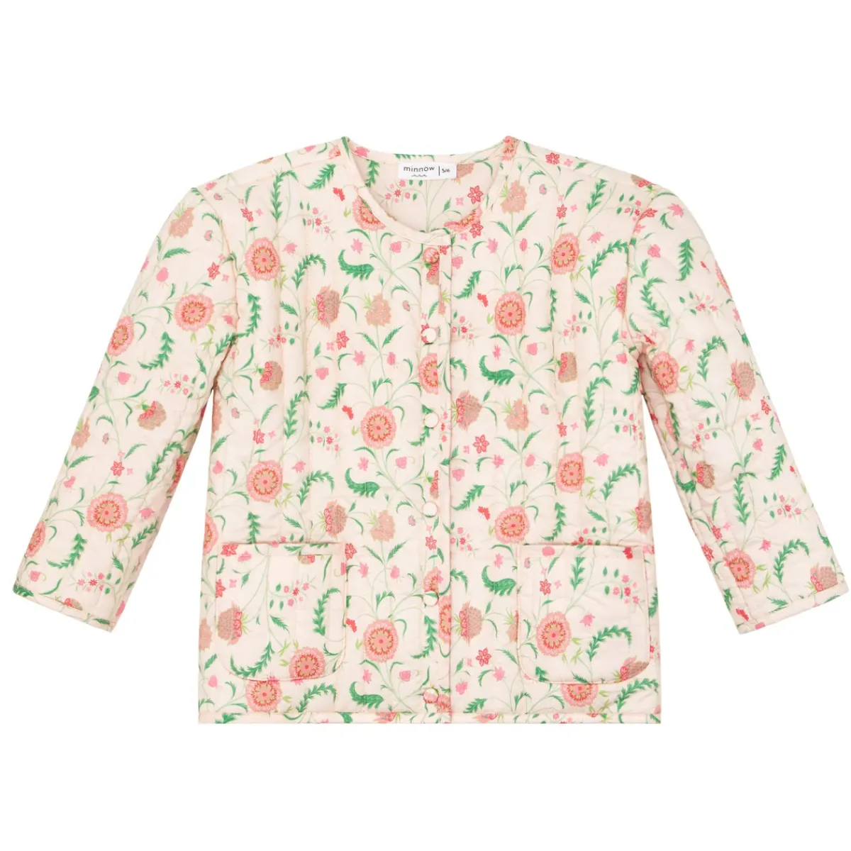 minnow X Sister Parish Unisex Quilted Jacket Cloister Botanical Online