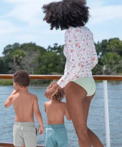 minnow X Sister Parish Women's Rashguard Cloister Botanical Best