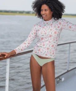 minnow X Sister Parish Women's Rashguard Cloister Botanical Best