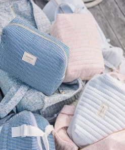 minnow Travel Pouch Navy Stripe Fashion