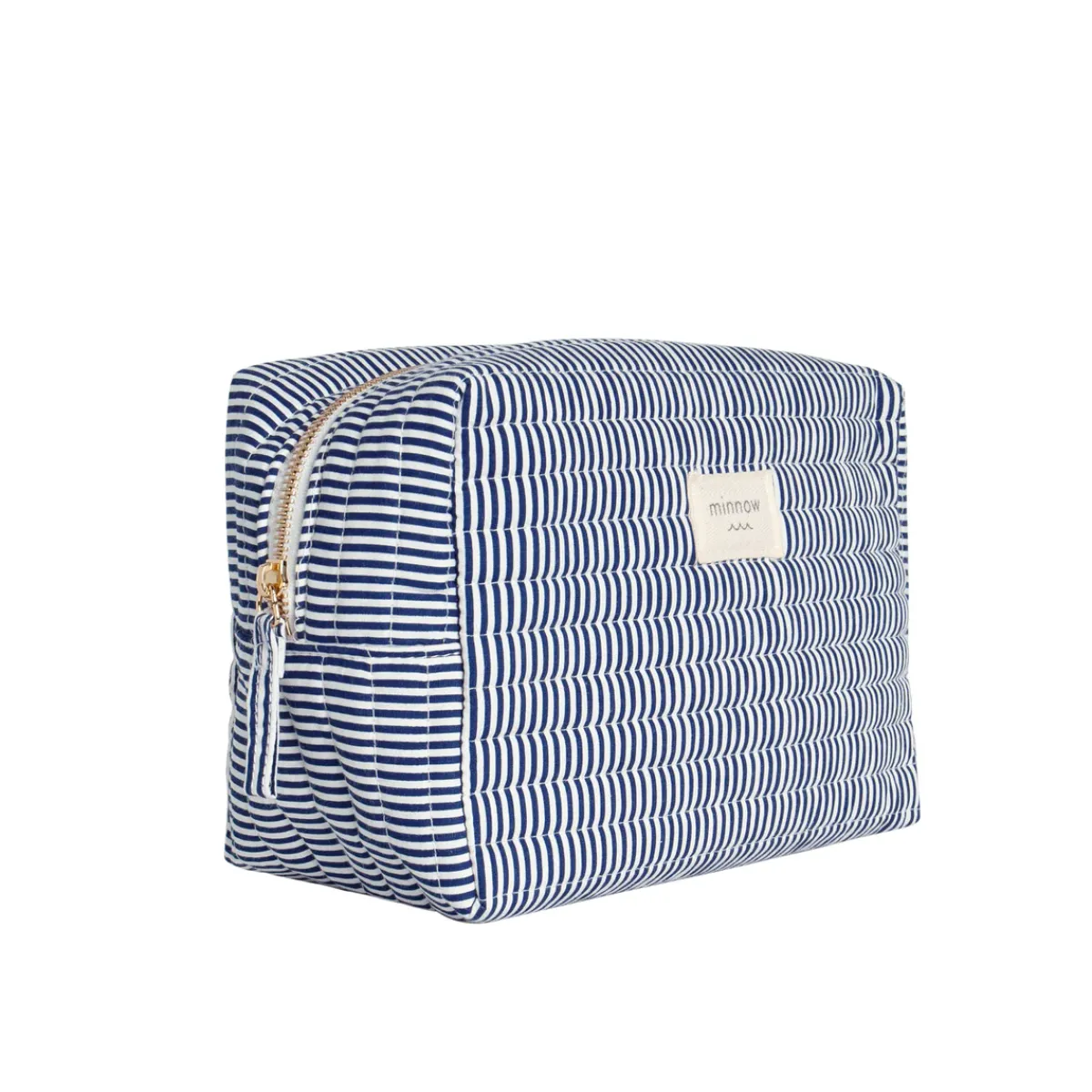 minnow Travel Pouch Navy Stripe Fashion