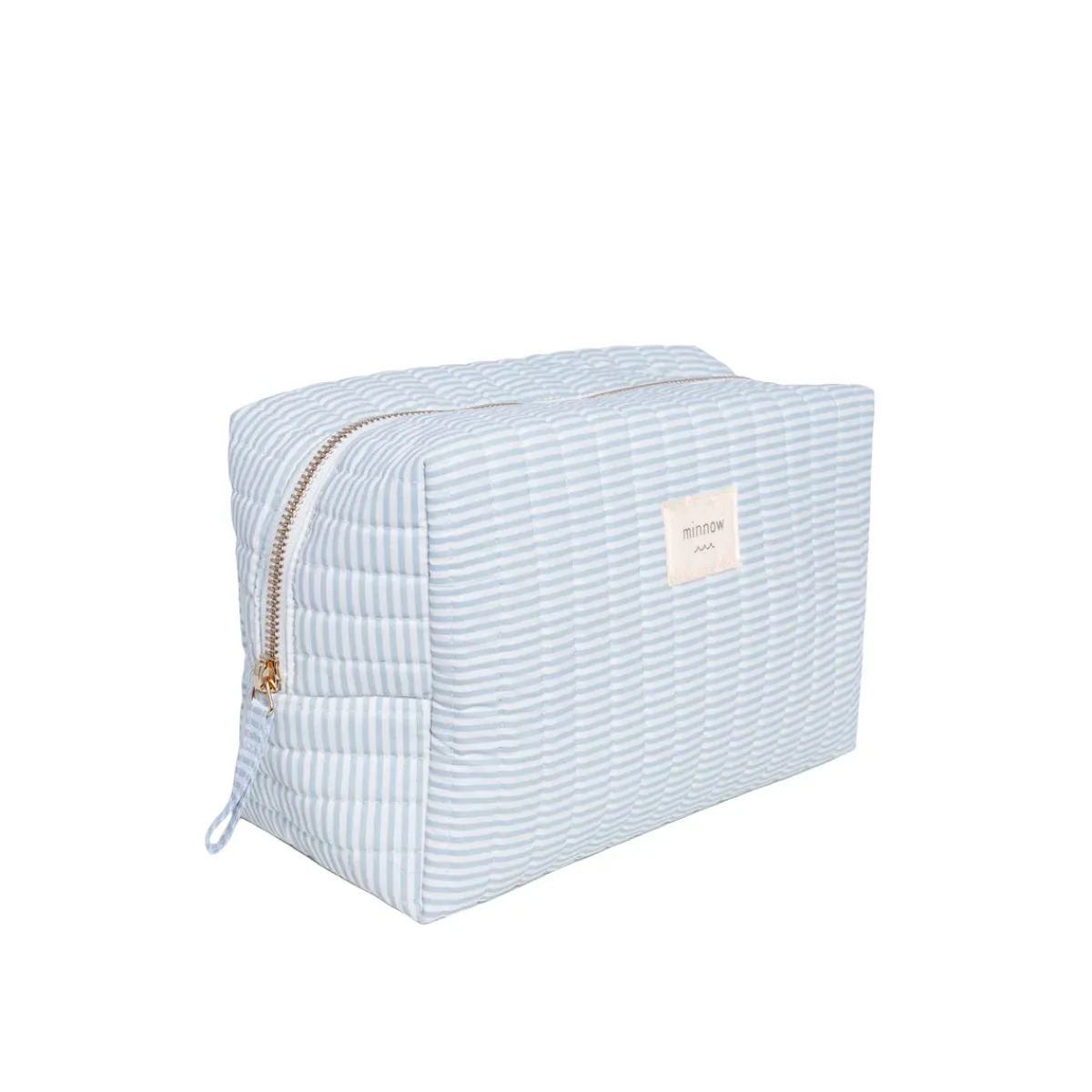 minnow Travel Pouch Powder Blue Stripe Online