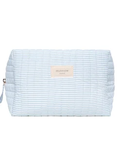 minnow Travel Pouch Powder Blue Stripe Hot