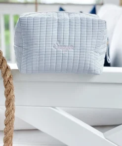 minnow Travel Pouch Powder Blue Stripe Hot