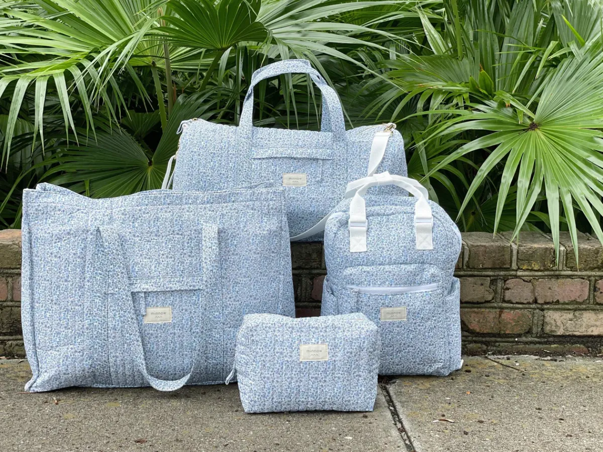 minnow Travel Pouch Slate Floral Outlet