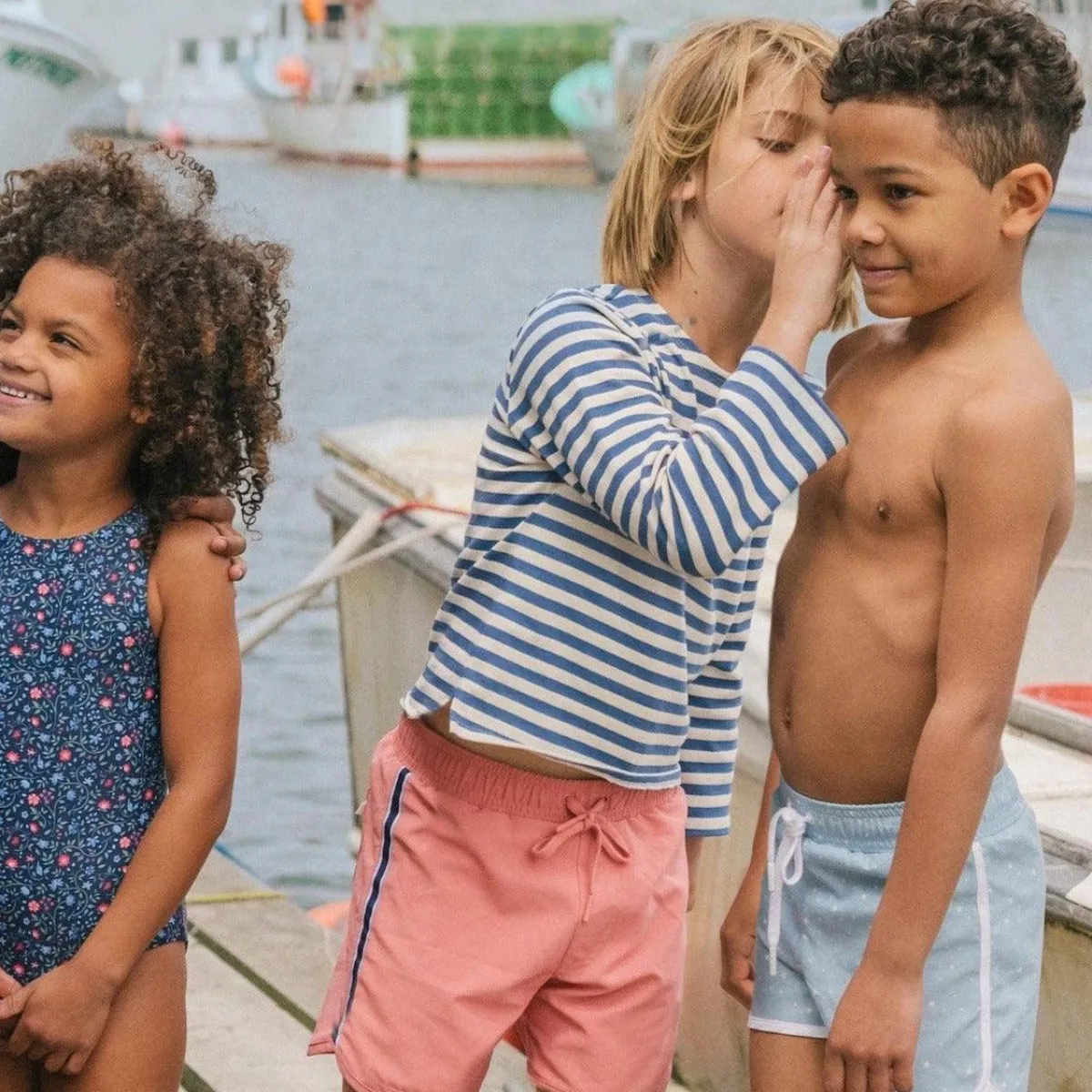 minnow Unisex Boatneck Tee Breton Stripe Discount