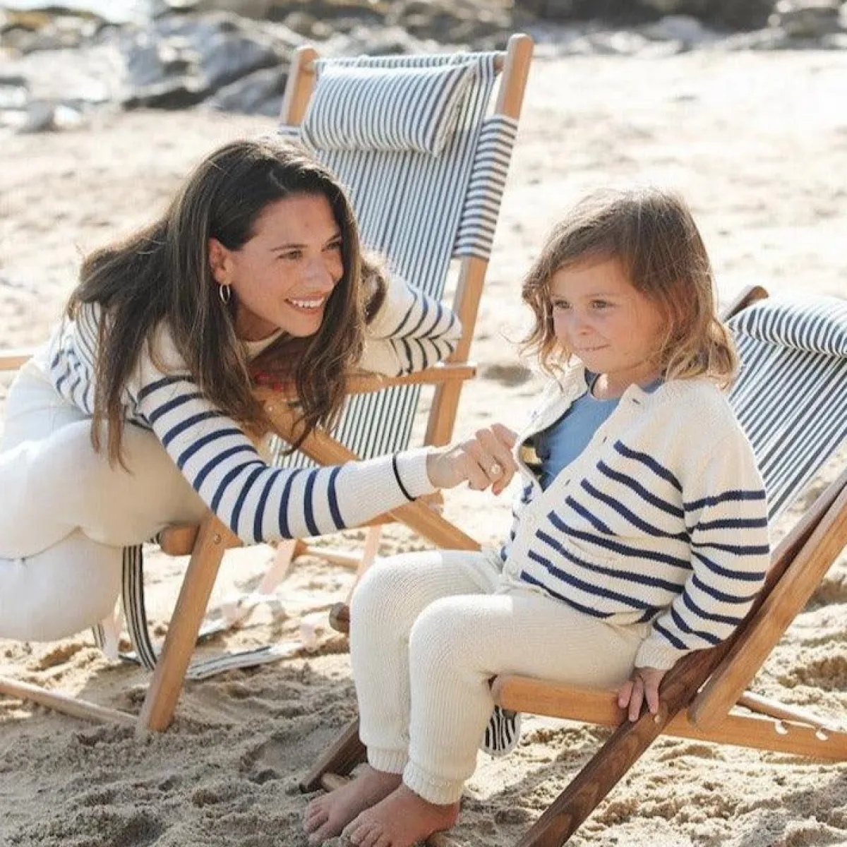 minnow Unisex Cardigan Breton Stripe Knit Best