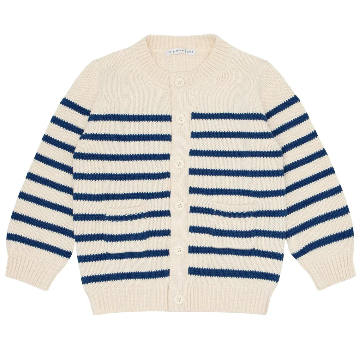 minnow Unisex Cardigan Breton Stripe Knit Hot