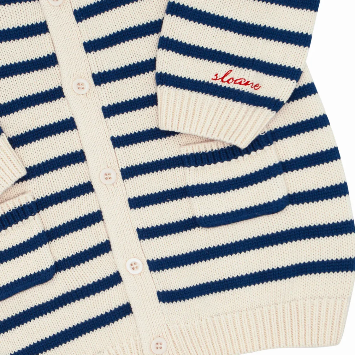 minnow Unisex Cardigan Breton Stripe Knit Hot