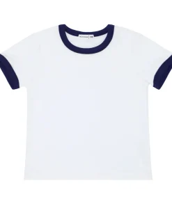 minnow Unisex French Terry Camp Tee White Clearance