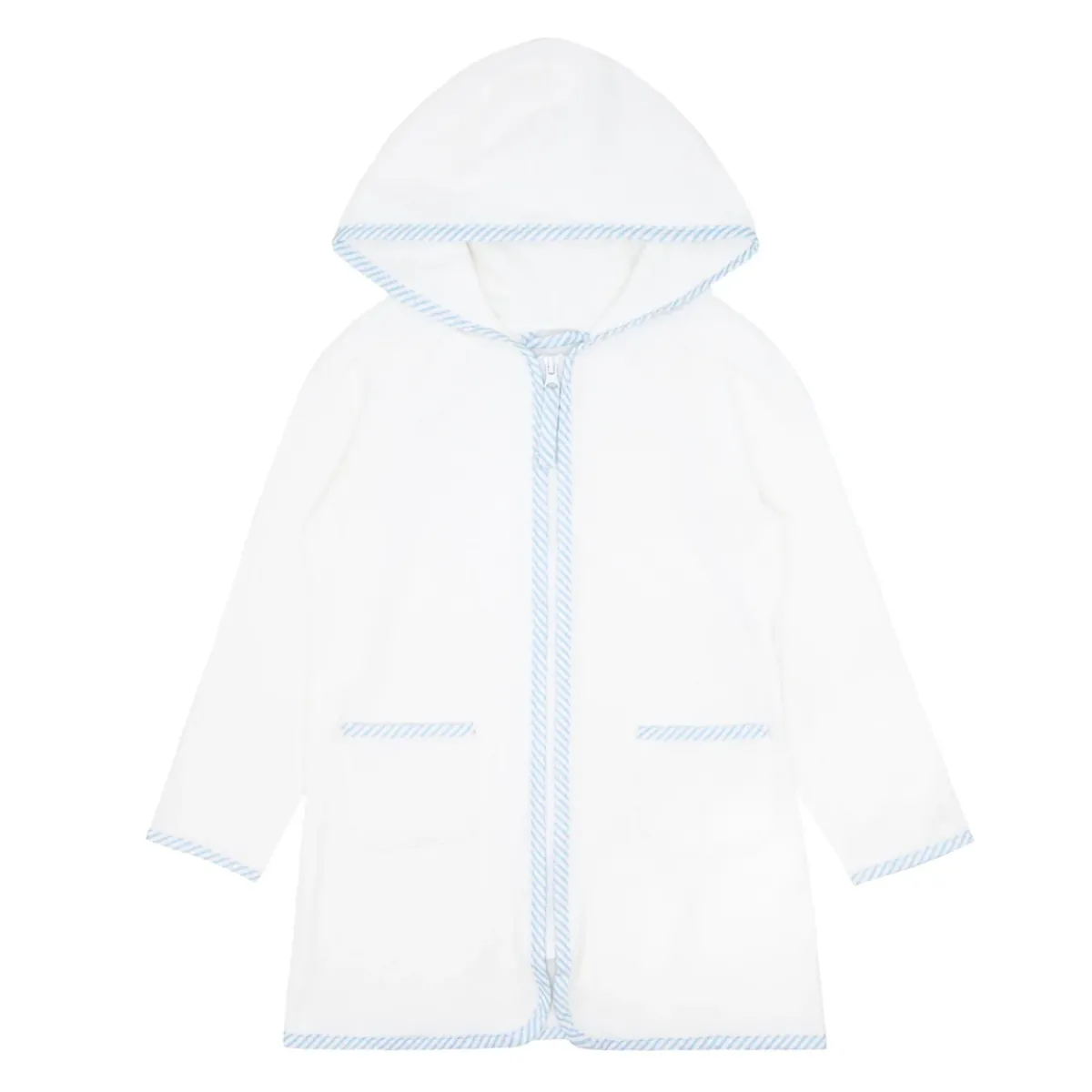 minnow Unisex French Terry Hooded Zipper Coverup | Swim White Best