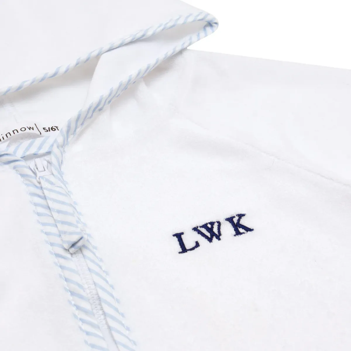 minnow Unisex French Terry Hooded Zipper Coverup | Swim White Best