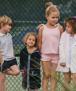 minnow Unisex French Terry Hooded Zipper Coverup | Swim White Outlet