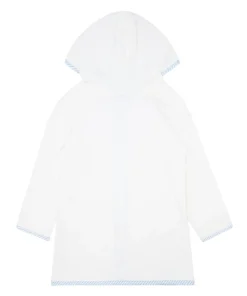 minnow Unisex French Terry Hooded Zipper Coverup | Swim White Outlet
