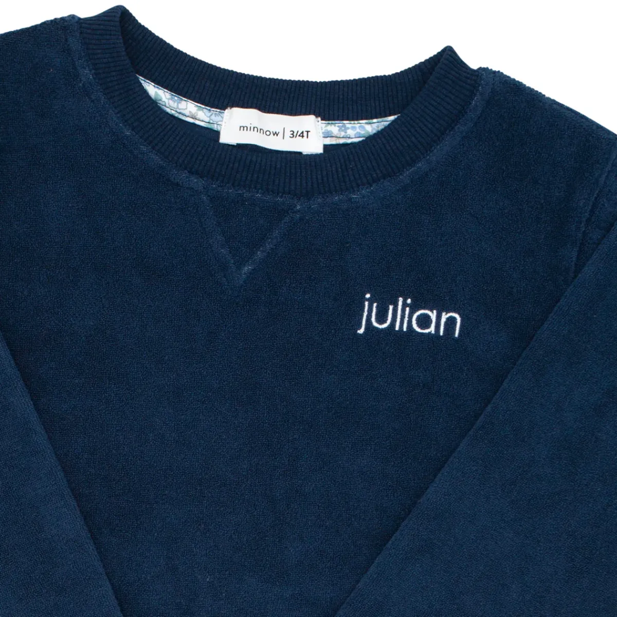 minnow Unisex French Terry Sweatshirt Navy Fashion