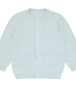 minnow Unisex Knit Cardigan Light Blue Fashion