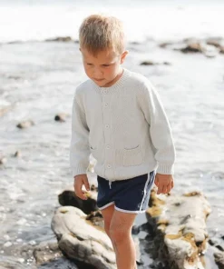 minnow Unisex Knit Cardigan Light Blue Clearance