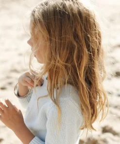 minnow Unisex Knit Cardigan Light Blue Clearance