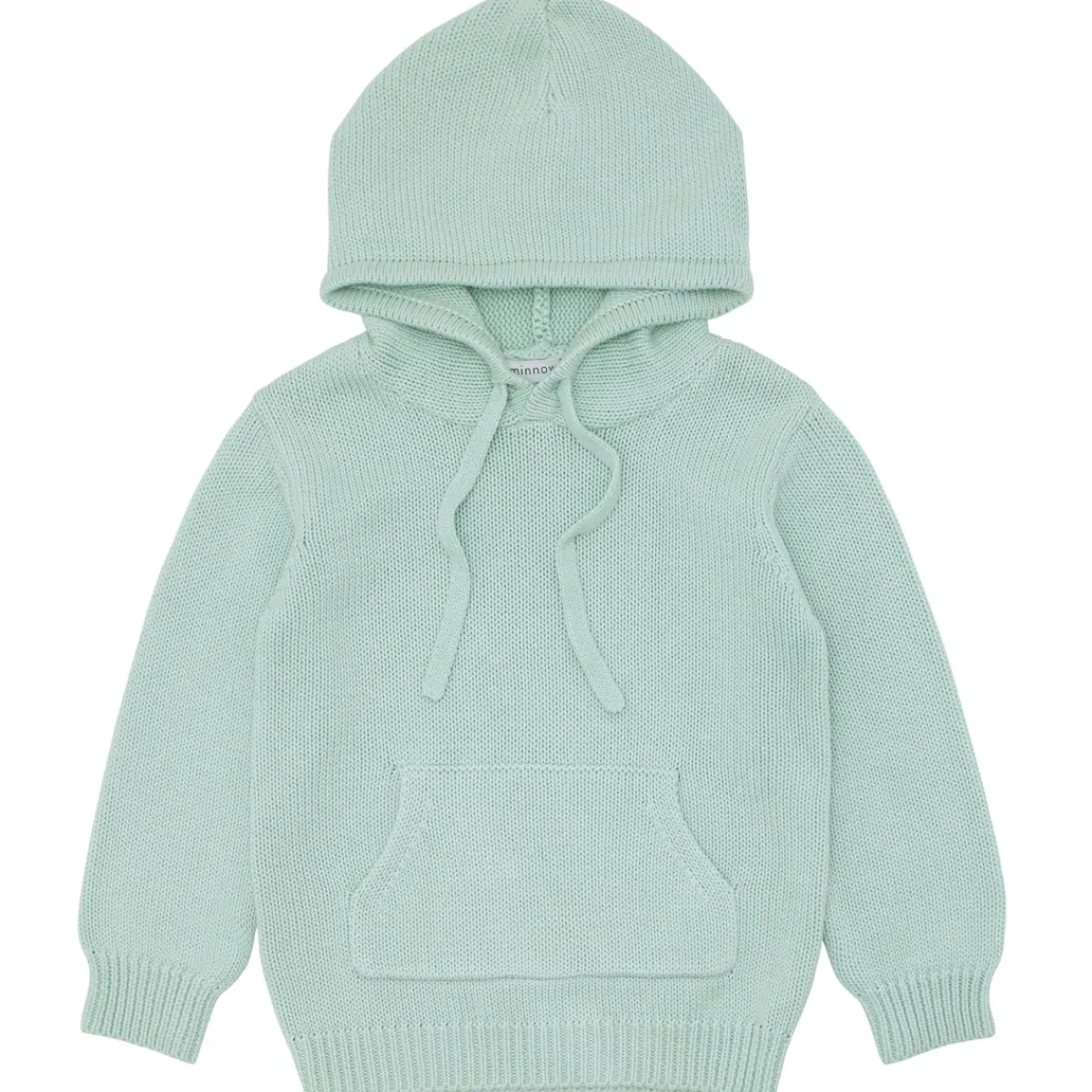 minnow Unisex Knit Hoodie Sage Clearance